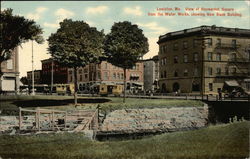 View of Haymarket Square from the Water Works, showing New Bank Building View of Haymarket Square from the Water Works, showing New Bank Building