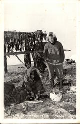 Alaskan Natives Drying Fish Alaskan Natives Drying Fish