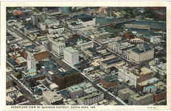 Aeroplane View Of Business District Aeroplane View Of Business District