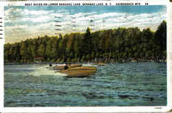 Boat Races On Lower Saranc Lake