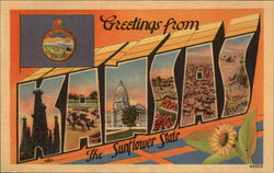 Greetings from Kansas - The Sunflower State Greetings from Kansas - The Sunflower State