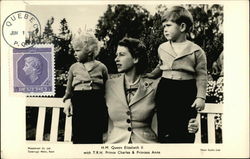 H.M. Queen Elizabeth II with T.R.H. Prince Charles & Princess Anne H.M. Queen Elizabeth II with T.R.H. Prince Charles & Princess Anne