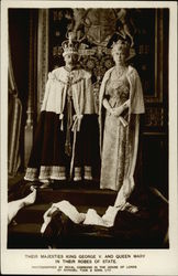 Their Majesties King George V. and Queen Mary in Their Robes of State Their Majesties King George V. and Queen Mary in Their Robes of State