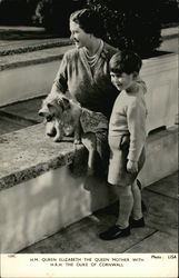 H.M. Queen Elizabeth the Queen Mother with H.R.H. The Duke of Cornwall H.M. Queen Elizabeth the Queen Mother with H.R.H. The Duke of Cornwall