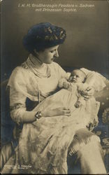 I.K.H. Großherzogin Feodora v. Sachsen mit Prinzessin Sophie I.K.H. Großherzogin Feodora v. Sachsen mit Prinzessin Sophie