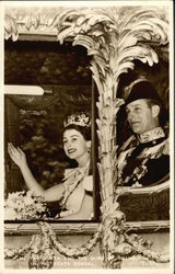 H.M. the Queen and the Duke of Edinburgh in the state coach H.M. the Queen and the Duke of Edinburgh in the state coach