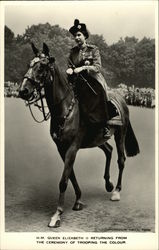 H.M. Queen Elizabeth II Returning From the Ceremony of Trooping the Colour H.M. Queen Elizabeth II Returning From the Ceremony of Trooping the Colour