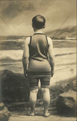 Boy in Swimsuit at the Ocean Boy in Swimsuit at the Ocean
