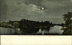 Moonlight onthe St. Joe River at Robison Park Moonlight onthe St. Joe River at Robison Park
