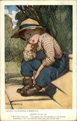 Young Boy Sitting on Steps Young Boy Sitting on Steps