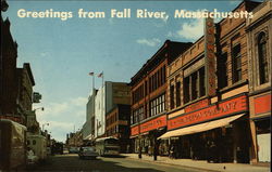 Greetings from Fall River, Massachusetts, Business District Greetings from Fall River, Massachusetts, Business District