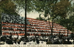 The Living Flag, G.A.R. Encampment The Living Flag, G.A.R. Encampment