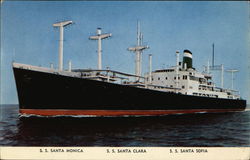 S. S. Santa Monica S. S. Santa Clara S. S. Santa Sofia S. S. Santa Monica S. S. Santa Clara S. S. Santa Sofia