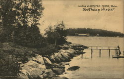 Landing at Juniper Point, Boothbay Harbor Landing at Juniper Point, Boothbay Harbor