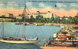 Central Yacht Basin St. Petersburg, FL Postcard Postcard