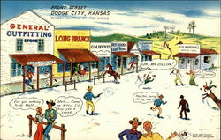 Greetings from Front Street, Dodge City, Kansas, Cowboy Capital of the World Greetings from Front Street, Dodge City, Kansas, Cowboy Capital of the World