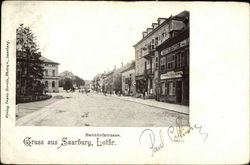 Bahnhofstrasse. Gruss aus Saarburg, Lothr Bahnhofstrasse. Gruss aus Saarburg, Lothr