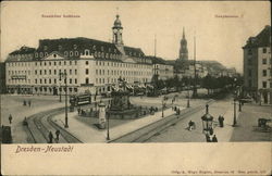 Neustadter Rathaus and Hauptstrasse Neustadter Rathaus and Hauptstrasse