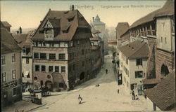 Nürnberg. Tiergärtnertor und Albrecht Dürerhaus Nürnberg. Tiergärtnertor und Albrecht Dürerhaus
