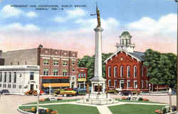 Monument And Courthouse, Public Square