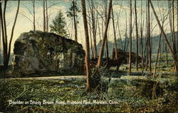 Boulder on Shady Brook Road, Hubbard Park Boulder on Shady Brook Road, Hubbard Park