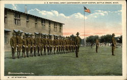 U.S. National Army Cantonment, Camp Custer - At Attention U.S. National Army Cantonment, Camp Custer - At Attention
