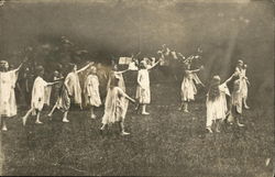 Girls dancing in flowing costumes Girls dancing in flowing costumes
