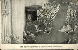 Fra Kroningsakten i Trondhjems Domkirke Fra Kroningsakten i Trondhjems Domkirke