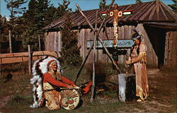 Chief White Wolf and Happy Day Woman - Members of the Chippewa Tribe Chief White Wolf and Happy Day Woman - Members of the Chippewa Tribe