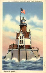 Racine Reel Lighthouse, 3 Miles from Shore Racine Reel Lighthouse, 3 Miles from Shore
