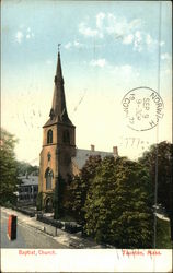 Baptist Church Taunton, MA Postcard Postcard