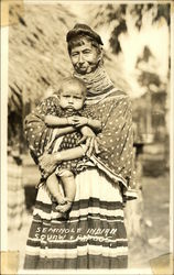 Seminole Indian Squaw and Papoos Seminole Indian Squaw and Papoos