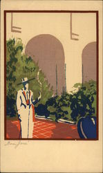 Screen Printed View of Santa Barbara, CA Screen Printed View of Santa Barbara, CA