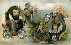Capt. John Smith and Pocahontas Portraits with Scenes Capt. John Smith and Pocahontas Portraits with Scenes