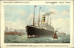 Holland-Amerika Linie, Rotterdam-New York Holland-Amerika Linie, Rotterdam-New York