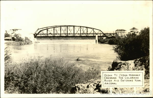 Ocean City Hotels >> Ocean to Ocean Highway Crossing the Colorado River Yuma, AZ Postcard Ocean City Hotels >> Ocean to Ocean Highway Crossing the Colorado River Yuma, AZ Postcard