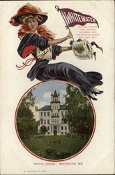 Whitewater Normal School College Girl and Campus Whitewater Normal School College Girl and Campus