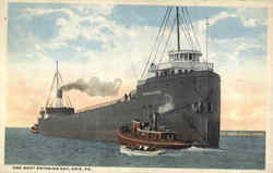 Ore Boat Entering Bay Ore Boat Entering Bay