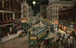 Spring Street at Night Spring Street at Night
