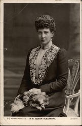 Portrait of H.M. Queen Alexandra with Dog Portrait of H.M. Queen Alexandra with Dog
