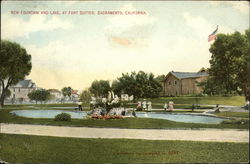 New Fountain and Lake, at Fort Sutter New Fountain and Lake, at Fort Sutter