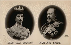 Portrait of H.M Queen Alexandra and H.M. King Edward Portrait of H.M Queen Alexandra and H.M. King Edward
