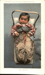 Native American Baby in a Basket Native American Baby in a Basket