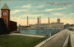 View in the Factory District, showing American Print Works View in the Factory District, showing American Print Works
