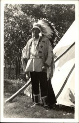 American Indian Chief in Native Attire American Indian Chief in Native Attire