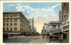 K Street West from 10th, showing Hotel Land K Street West from 10th, showing Hotel Land