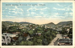 Bird's Eye View of Whitley Heights, Hollywood Bird's Eye View of Whitley Heights, Hollywood