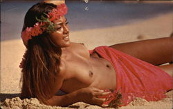 Topless Hawaiian Maiden on Sunny Island Beach Topless Hawaiian Maiden on Sunny Island Beach