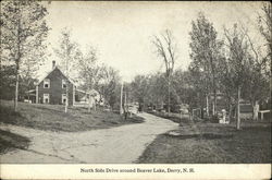 North Side Drive around Beaver Lake Derry, NH Postcard Postcard Postcard