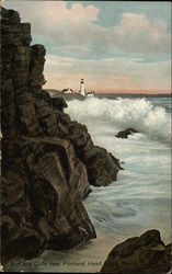 Surf and Cliffs Near Portland Head Light Surf and Cliffs Near Portland Head Light